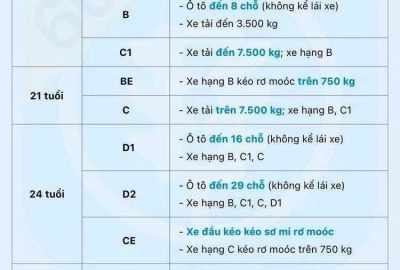 THÔNG TIN VỀ ĐTLX MỚI NHẤT 2025